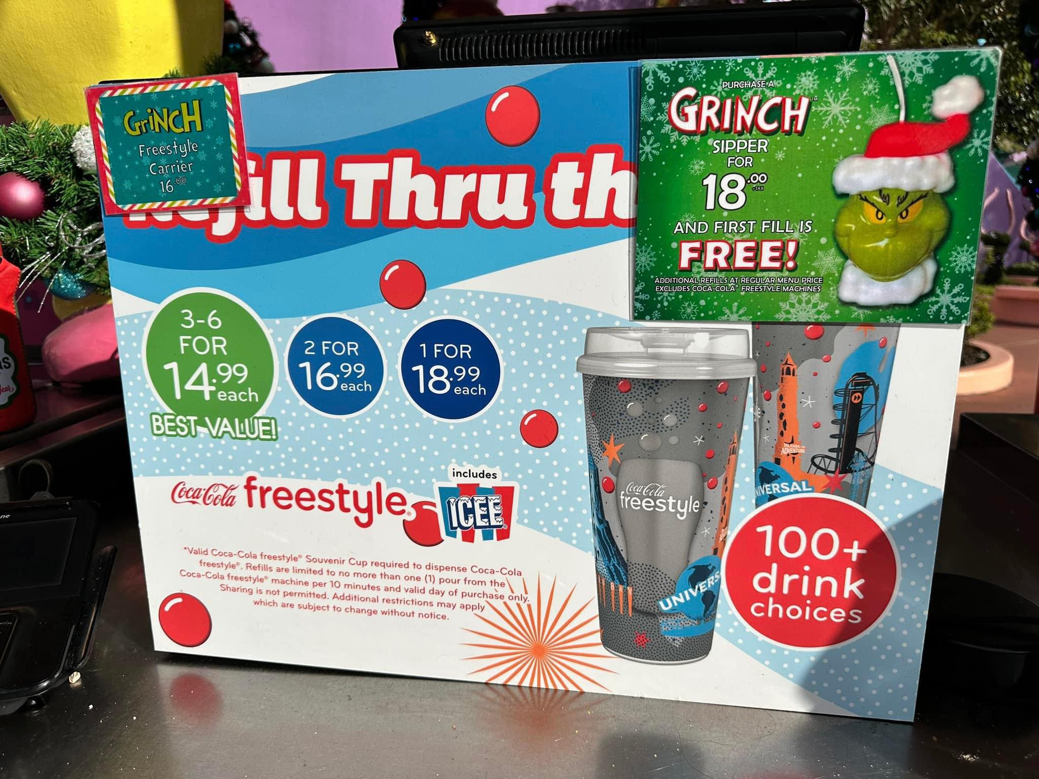 refillable coke freestyle pricing universal orlando